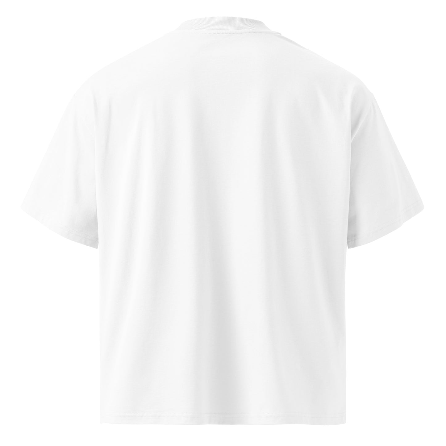 Unisex loose fit t-shirt bushin back white