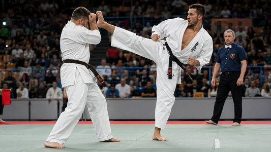 Kyokushin karate kumite and full-contact fighting