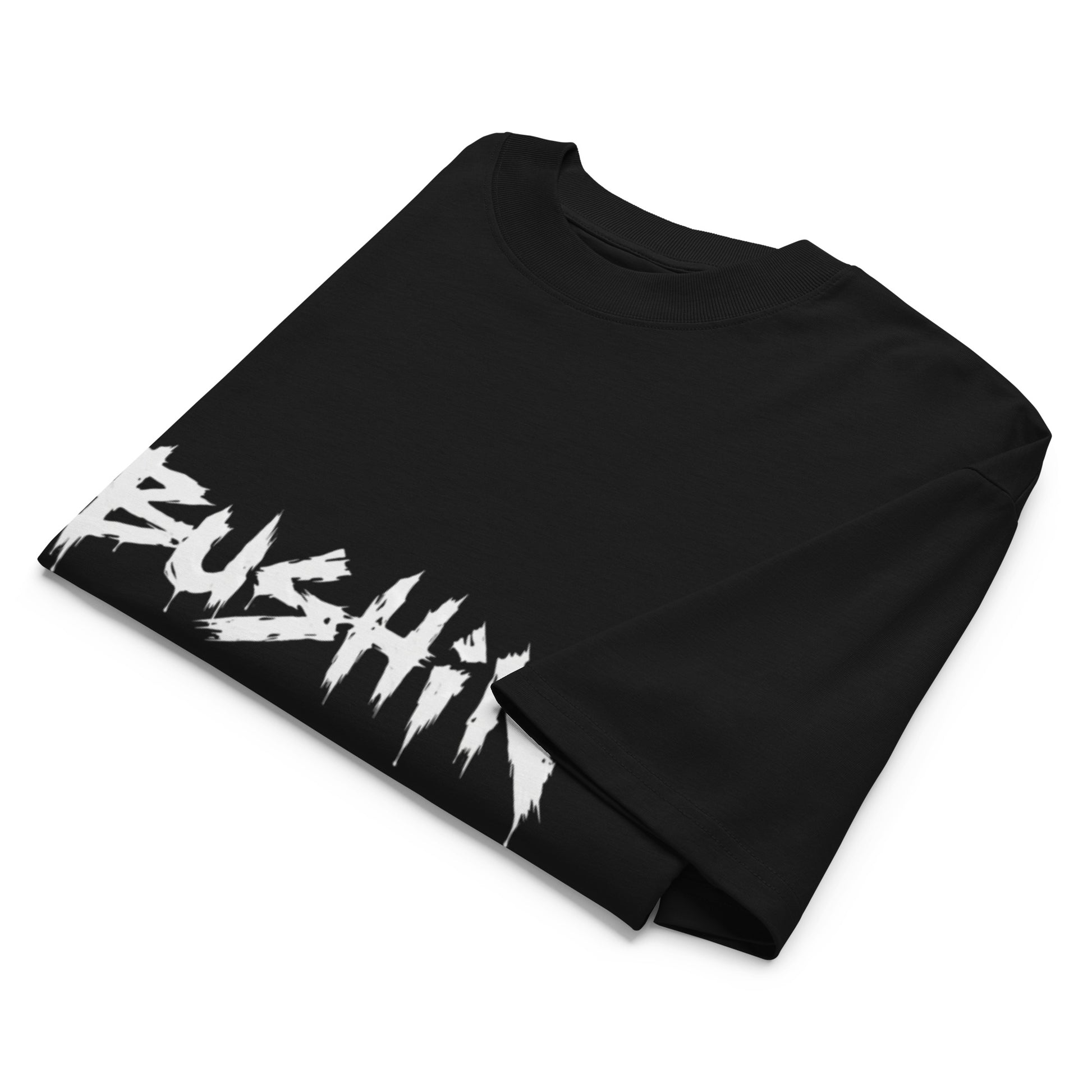 Unisex loose fit t-shirt bushin folded